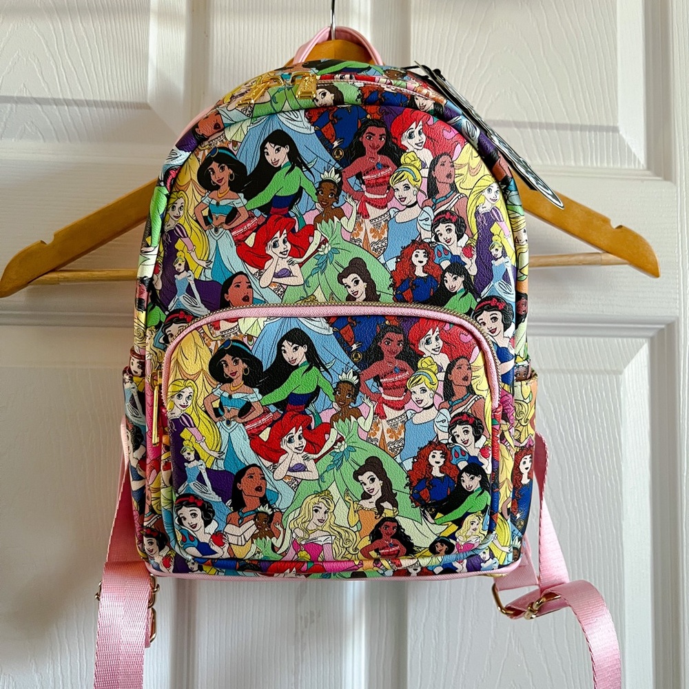 Cakeworthy Disney Princess AOP Mini Backpack NWT.